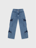 Denim Cargo Pants