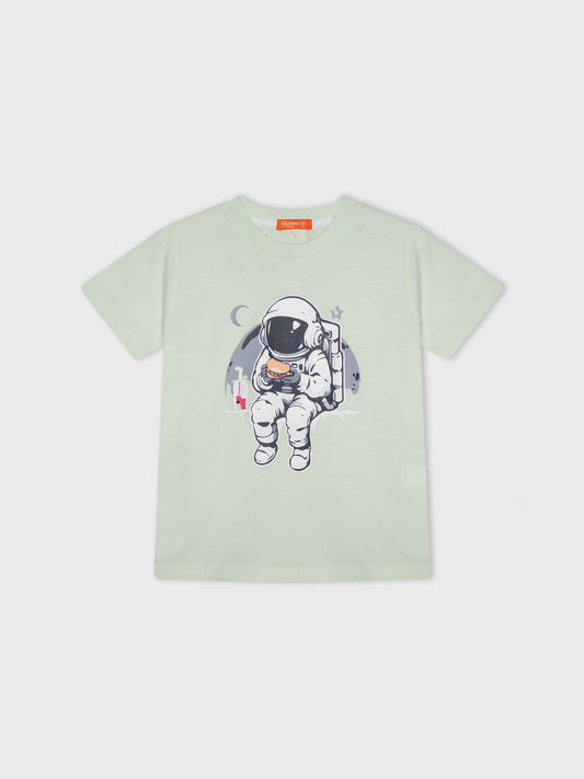 Short Sleeve Printed "Astronaut " T-Shirt