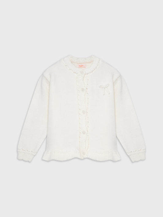Long-Sleeved Knitted Jacket