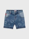 Heart Denim Shorts