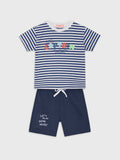 Striped T-Shirt and Shorts Set