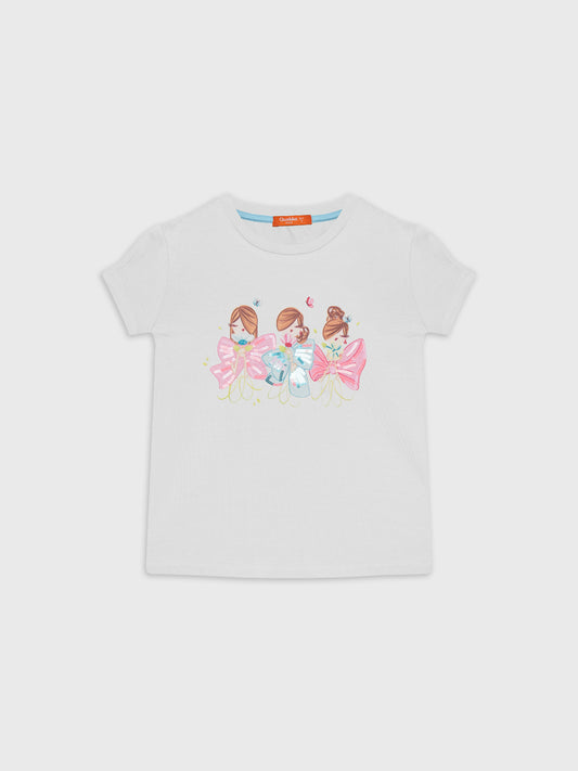 Short Sleeve Printed Blouse