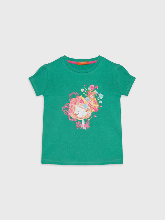 Short Sleeve Printed Blouse