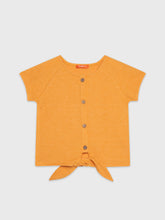 Short Sleeve Cropped Tie-Up Blouse