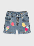 Ice Cream Denim Shorts