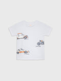 Short Sleeve Car Printed T-Shirt