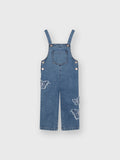 Girls’ Butterfly Denim Dungarees