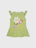 Short Sleeve Printed Dress