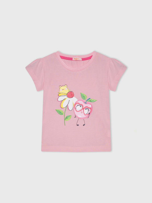 Short Sleeve Printed Blouse