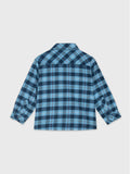 Long Sleeved Fur-lined Checkered Shirt