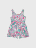 Sleeveless Cute Floral Printed Romper