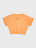 Short Sleeve Cropped Blouse