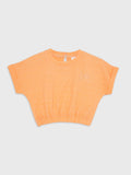 Short Sleeve Cropped Blouse