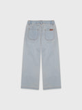 Denim Pants With Butterfly Embellished