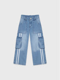 Denim Cargo Pants