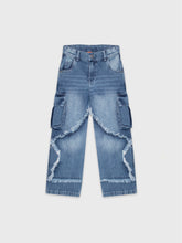 Denim Cargo Pants