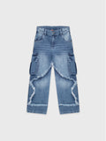 Denim Cargo Pants