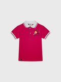 Short Sleeve Printed Polo Shirt