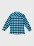 Long Sleeved Fur-lined Checkered Shirt