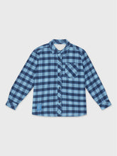 Long Sleeved Fur-lined Checkered Shirt