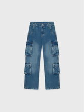 Denim Cargo Pants