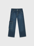 Denim Cargo Pants
