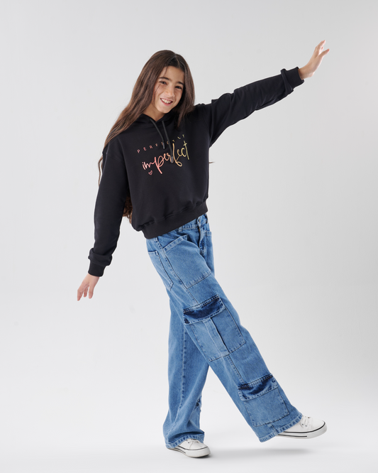 Denim Cargo Pants
