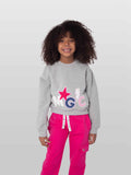 Long Sleeved Cropped Sweatshirt