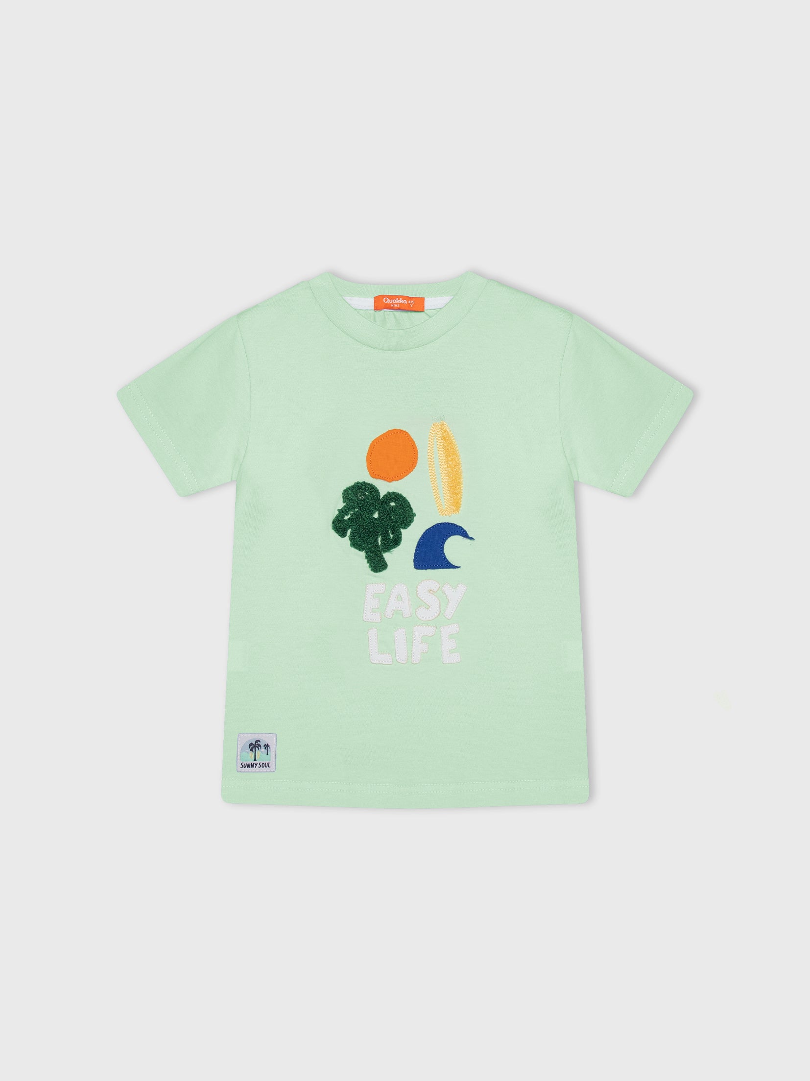 Short Sleeve Printed "Easy Life" T-Shirt