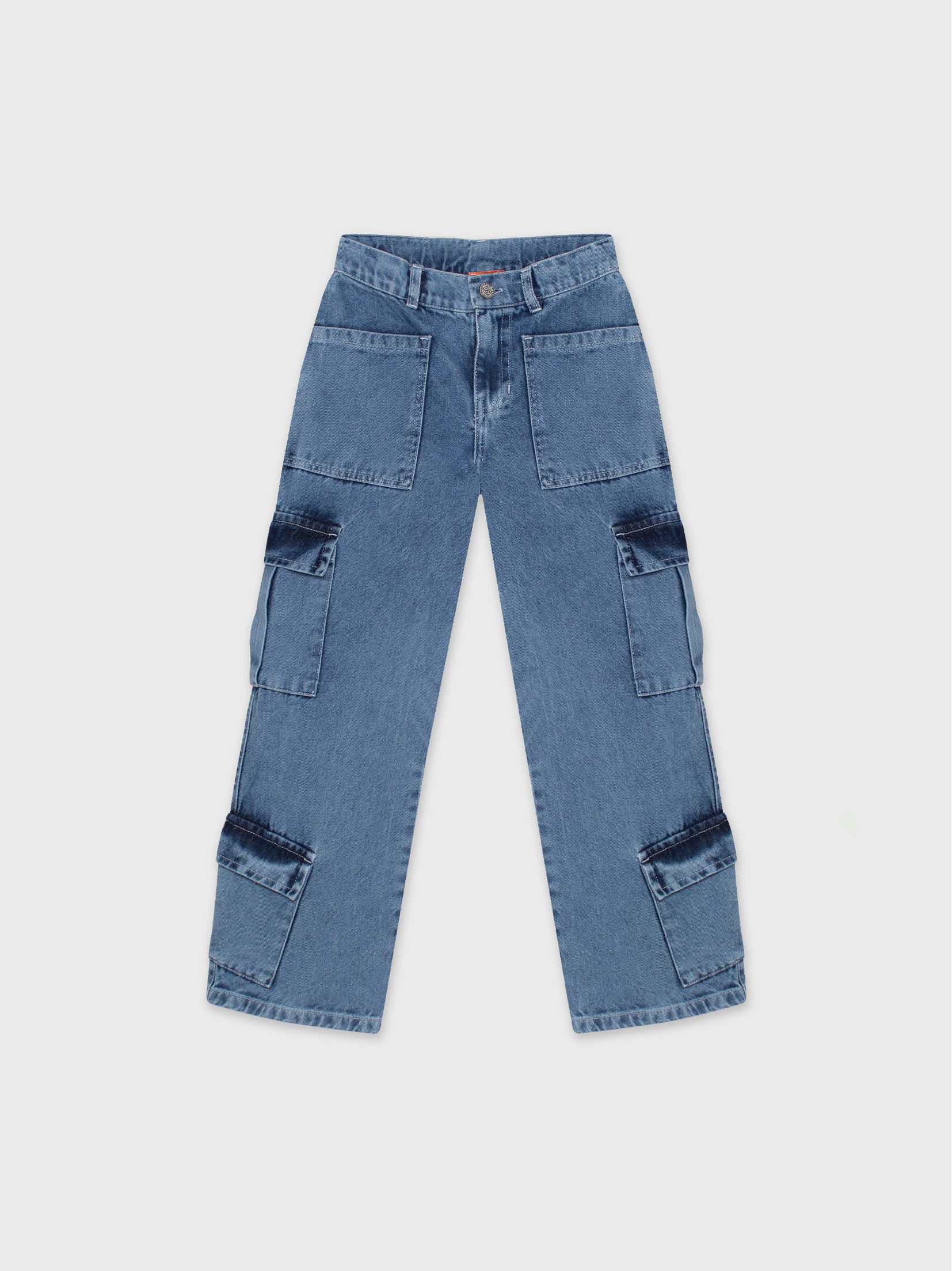 Denim Cargo Pants