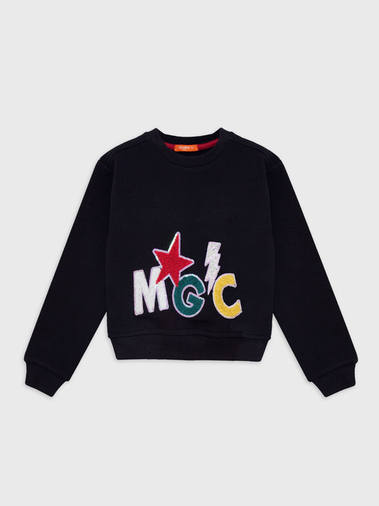 Long Sleeved Cropped Sweatshirt