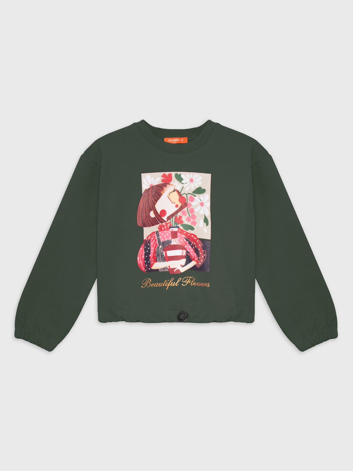 سويت شيرت قصير بأكمام طويلة