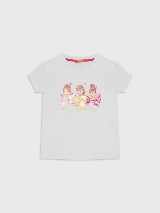 Short Sleeve Printed Blouse