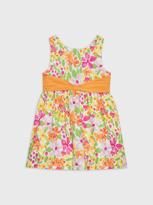 Sleeveless Cute Floral Printed Dress