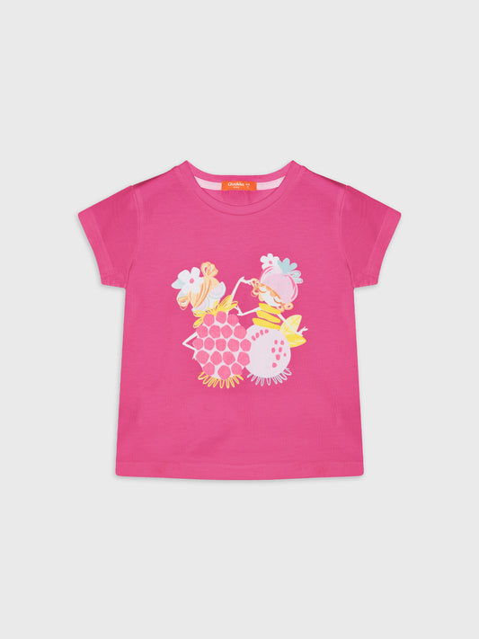 Short Sleeve Printed Blouse