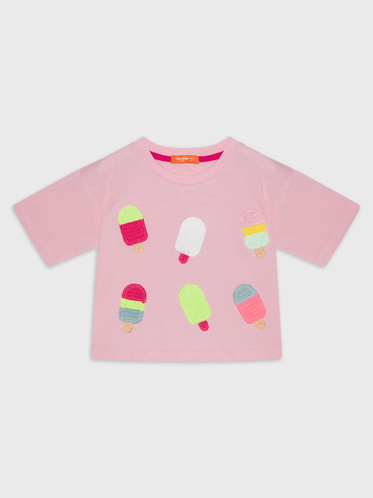 Short Sleeve Ice Cream Cropped  Blouse