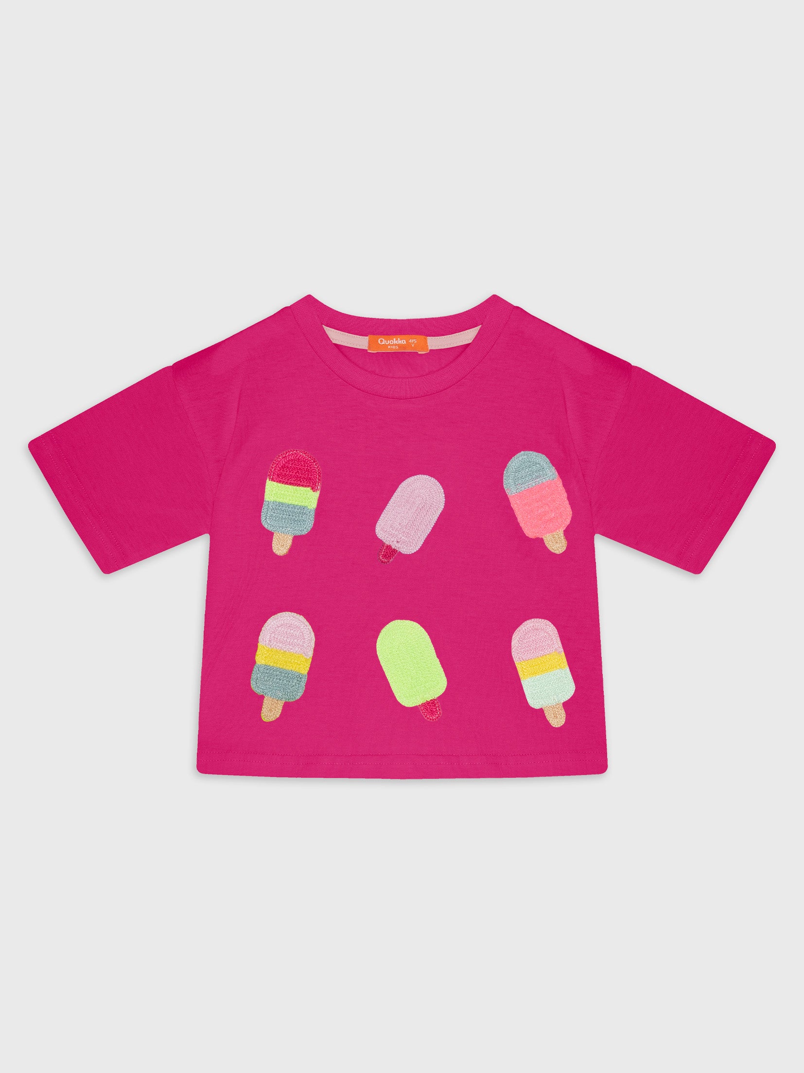 Short Sleeve Ice Cream Cropped  Blouse