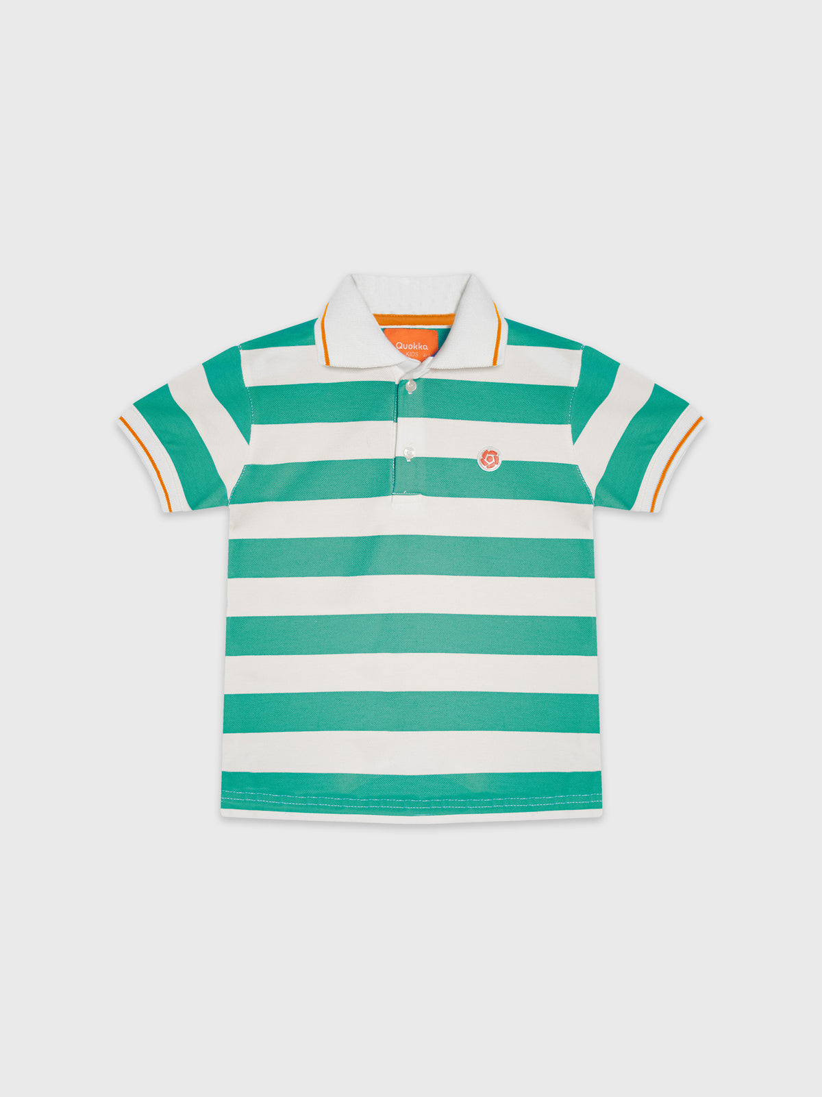 Short Sleeve Striped Polo