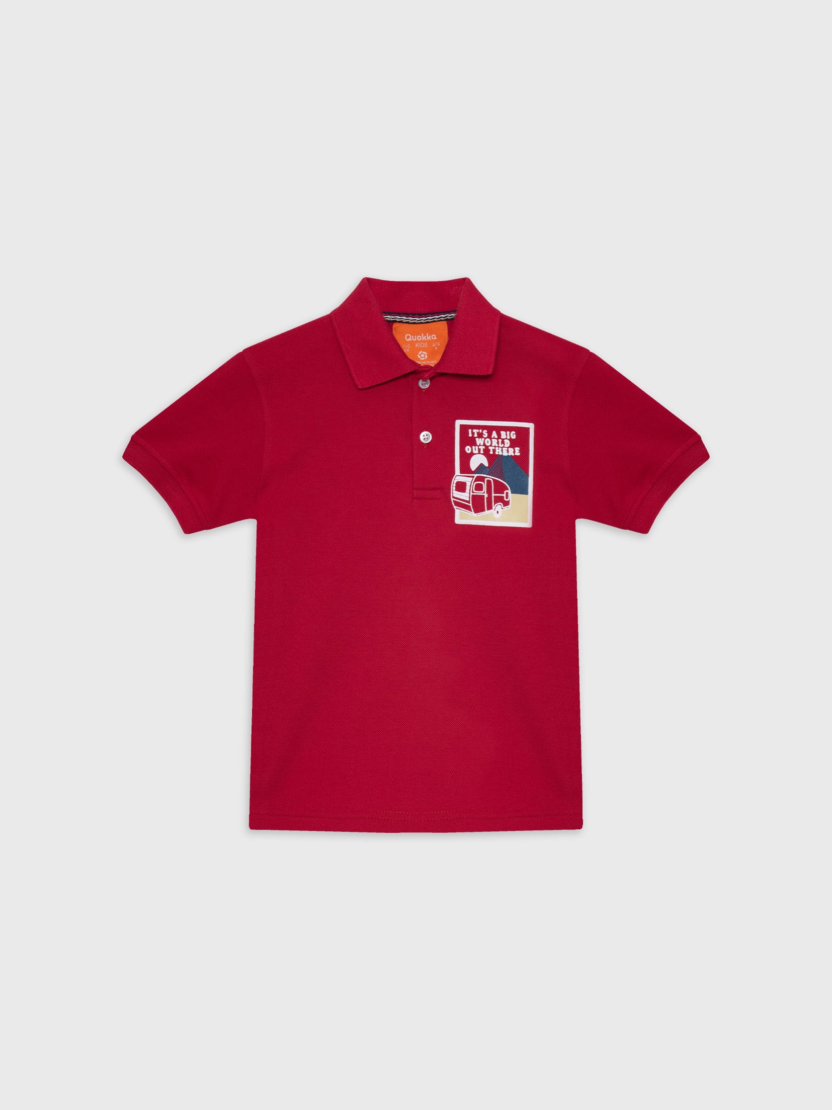 Short Sleeve Printed Polo T-Shirt