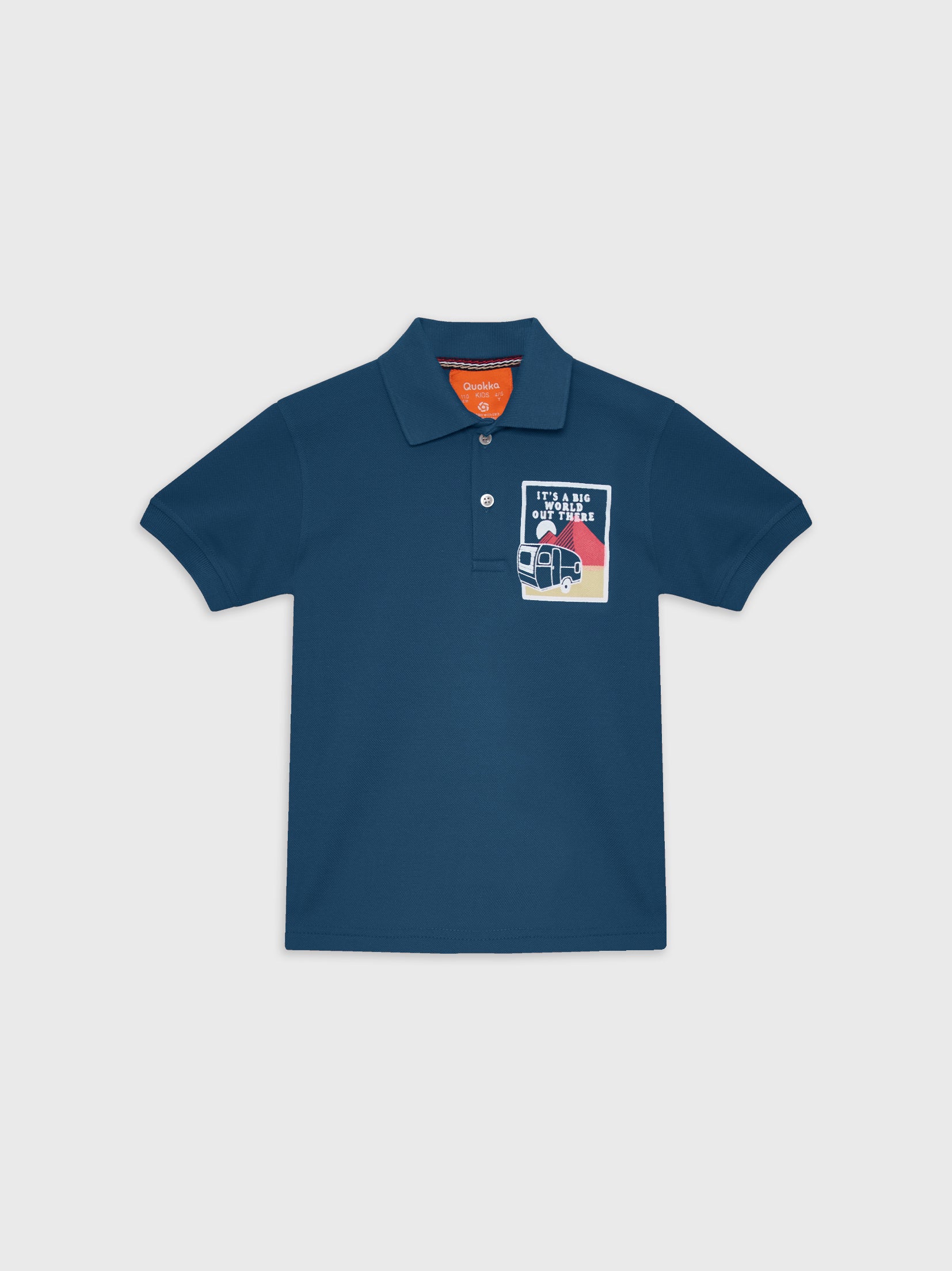 Short Sleeve Printed Polo T-Shirt