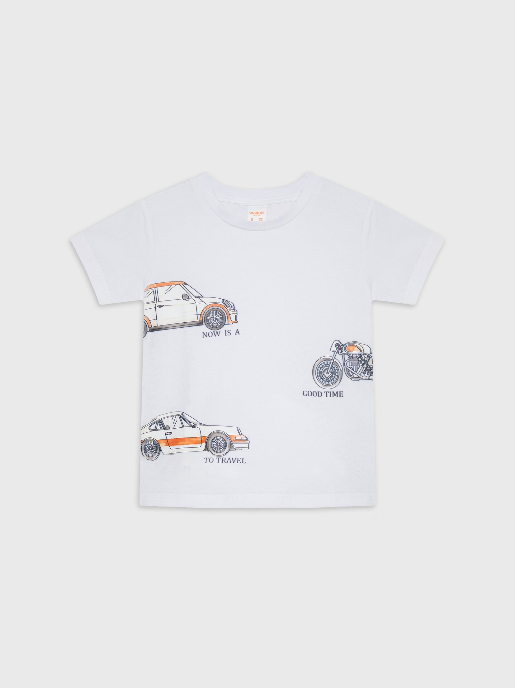 Short Sleeve Car Printed T-Shirt