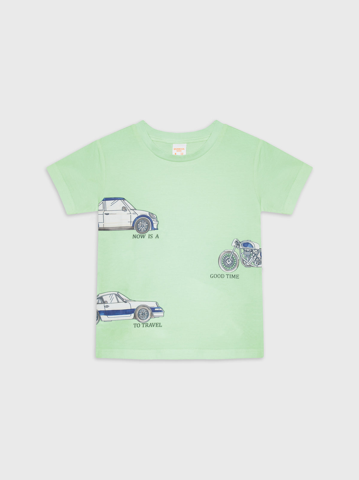Short Sleeve Car Printed T-Shirt