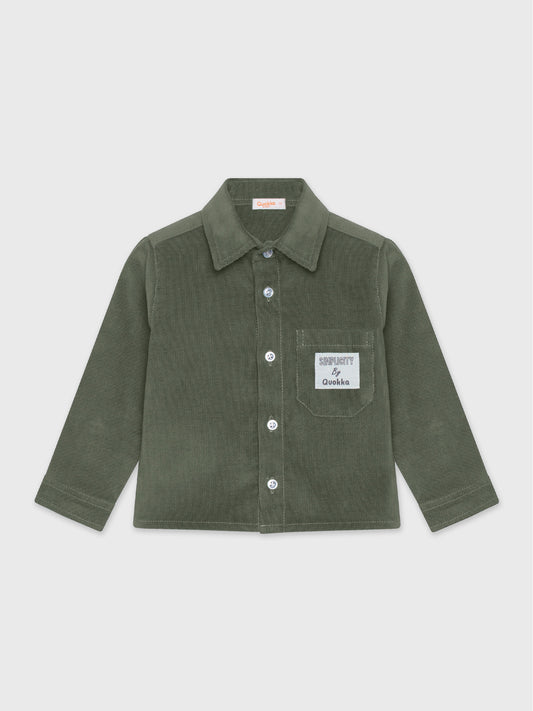Long Sleeved Velvet Shirt