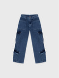 Denim Cargo Pants