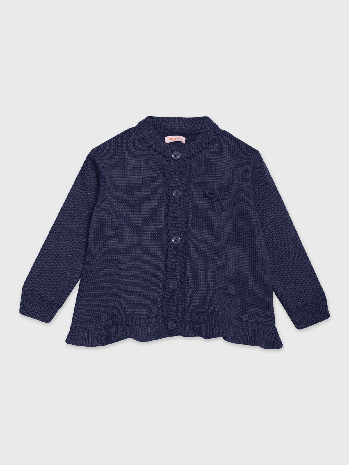 Long-Sleeved Knitted Jacket