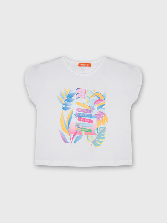 Sleeveless Printed Blouse
