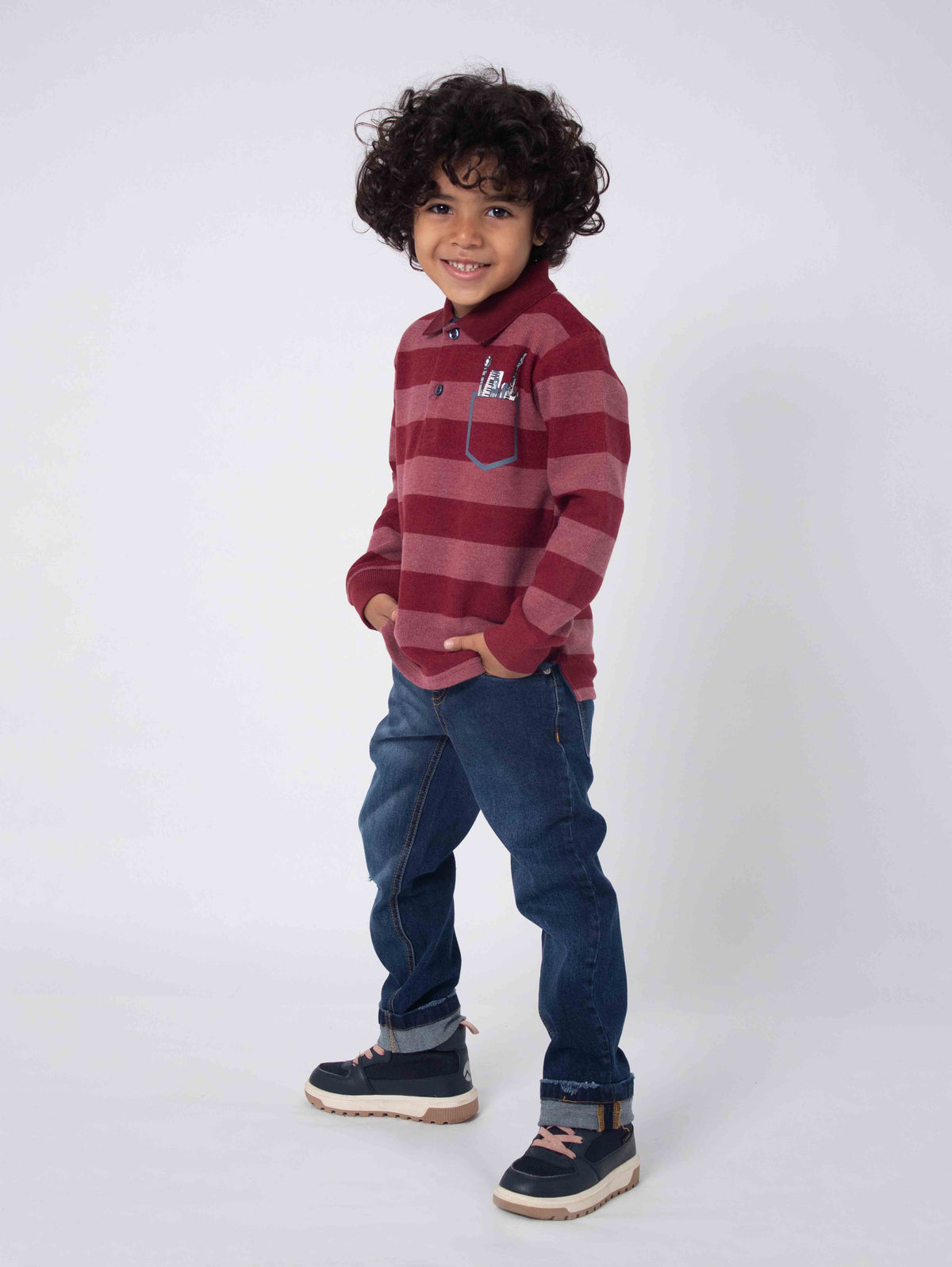 Long Sleeved Polo T-Shirt