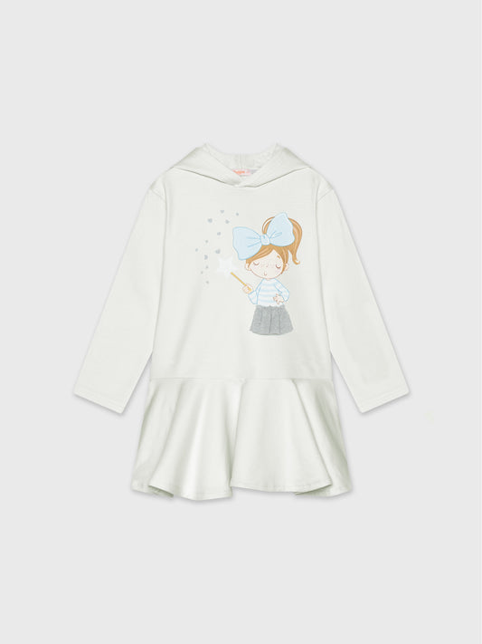 Long Sleeved Hooded  Dress