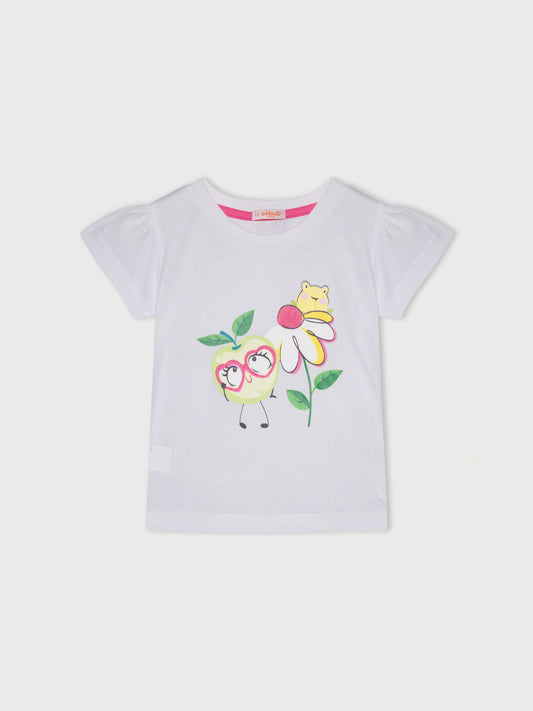 Short Sleeve Printed Blouse