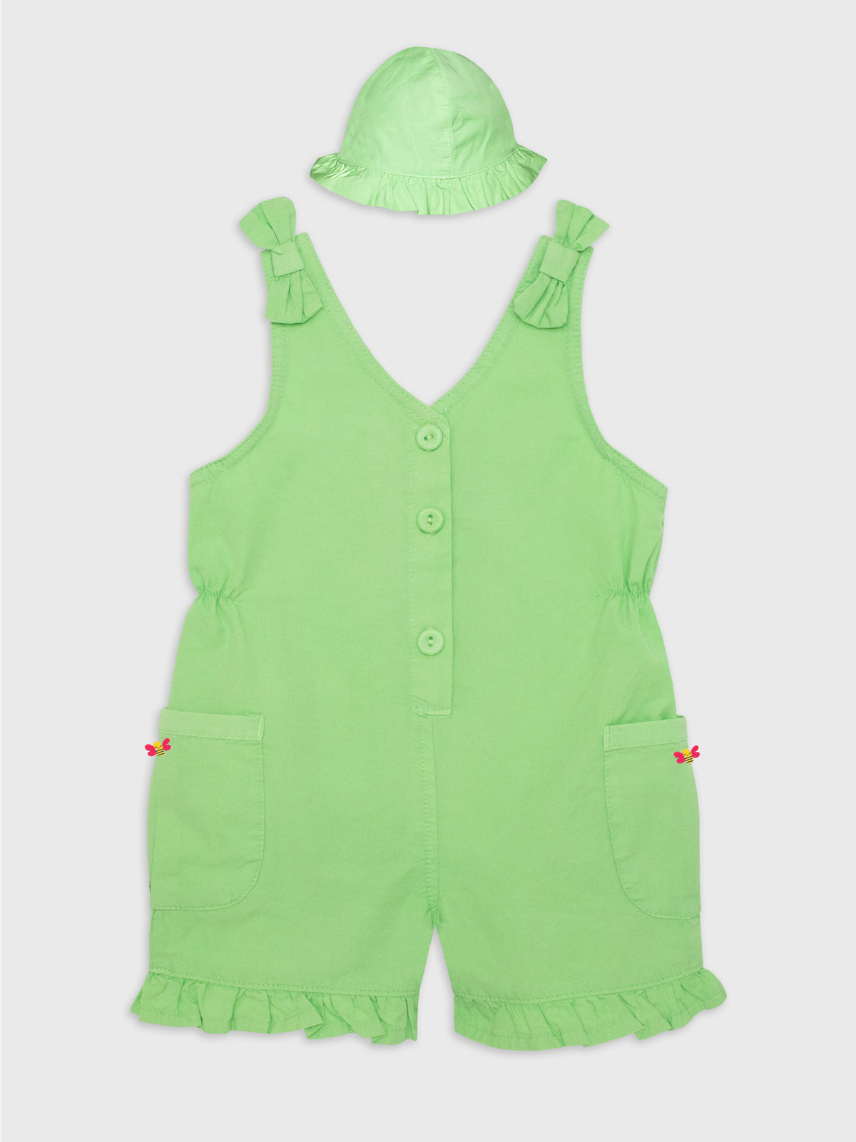 Sleeveless Overall With Hat